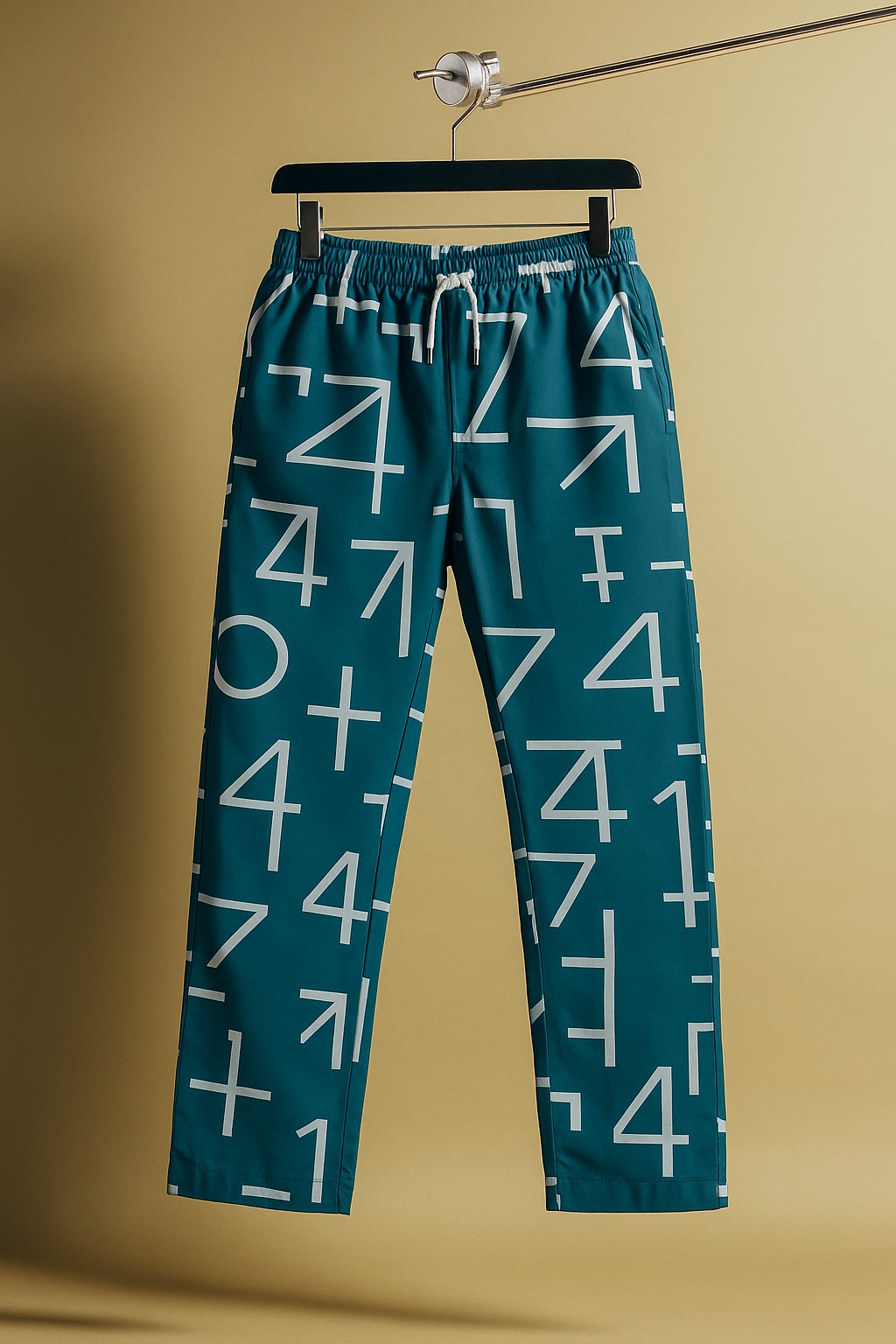Teal Matrix Track Pants
