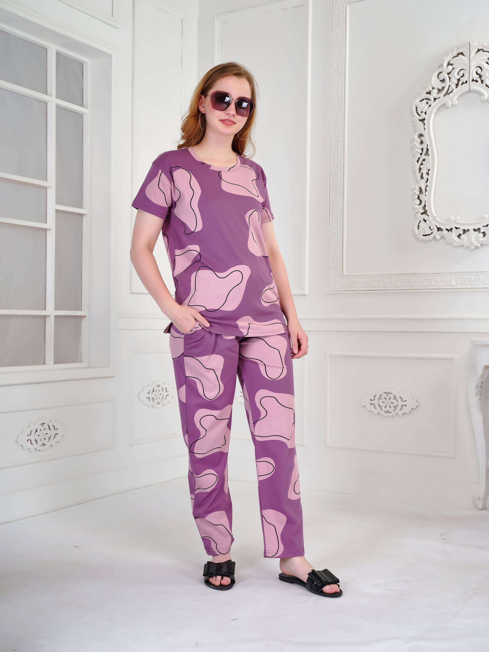 Purple Doodle CO-Ord Set