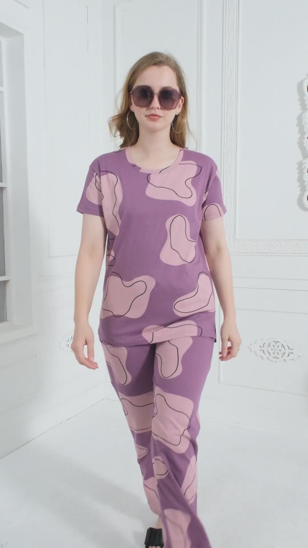 Purple Doodle CO-Ord Set